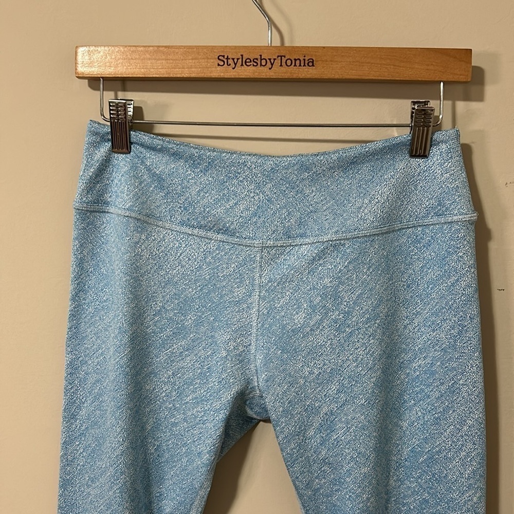 Beyond Yoga Legging Spacedye Blue High Waist Crop Stretch Pant Sz L - Picture 2 of 9